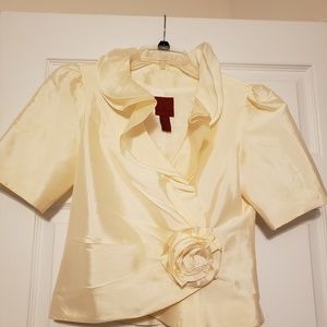Sz 4 cream silk top